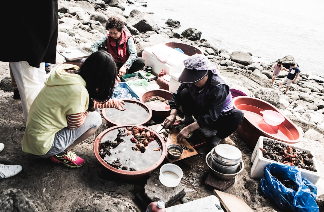 돌 화덕에 작은 불을 조심스럽게 피우는 사람, 따뜻하게 빛나는 불꽃. 새벽의 신비로운 숲 배경에 녹색과 오렌지색의 은은한 빛이 감돌아 성찰과 새로운 시작을 암시합니다.