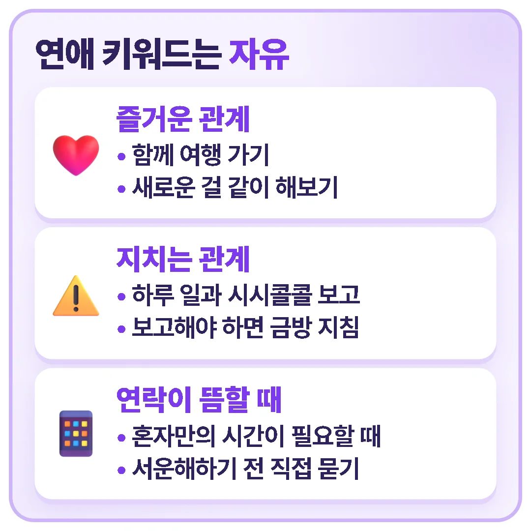 사수자리는 함께 여행하고 새로운 걸 해보는 연애를 즐기며, 연락이 뜸한 건 혼자만의 시간이 필요한 것일 때가 많습니다.
